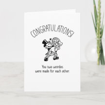 Weirdo's Wedding Card