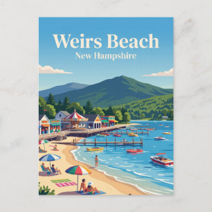 Weirs Beach, New Hampshire Postcard