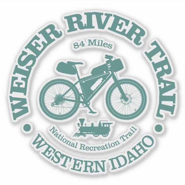 Weiser River Trail (cycling) Sticker (Front)