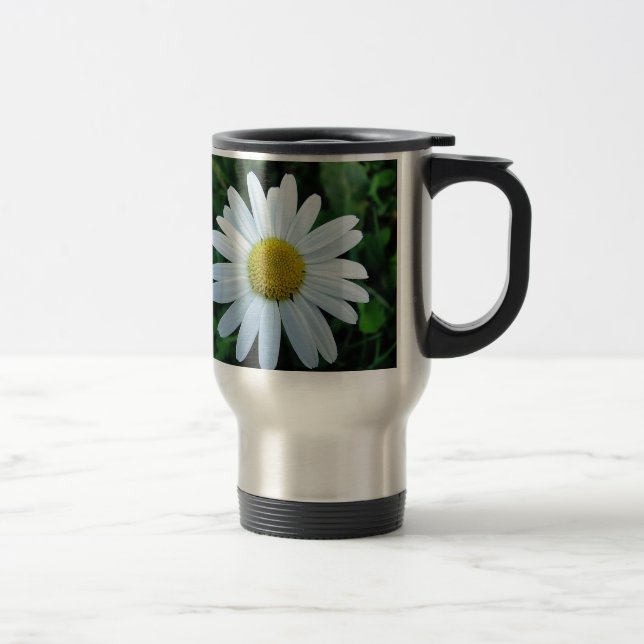 Weisse Margerite Travel Mug (Right)