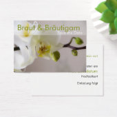 Weisse Orchidee • Save the Date Mini Karten (Desk)