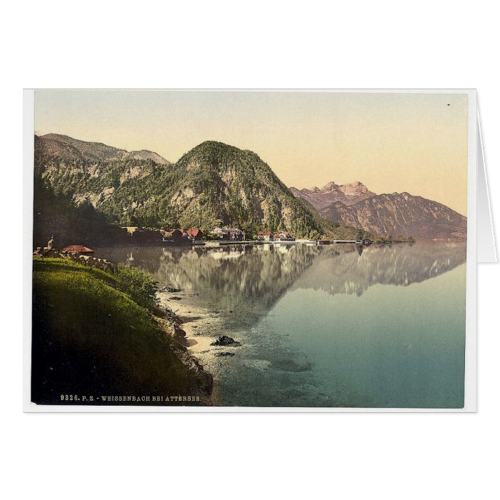 Weissenbach near Attersee, Upper Austria, Austro H Greeting Card