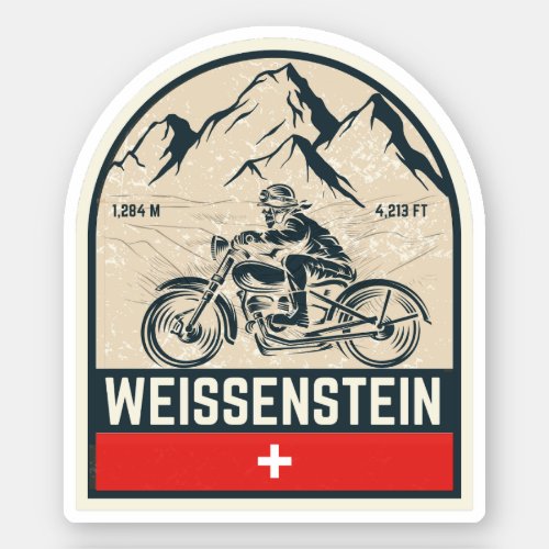 Weissenstein jura Alpes swissalps motorcycle tour Sticker