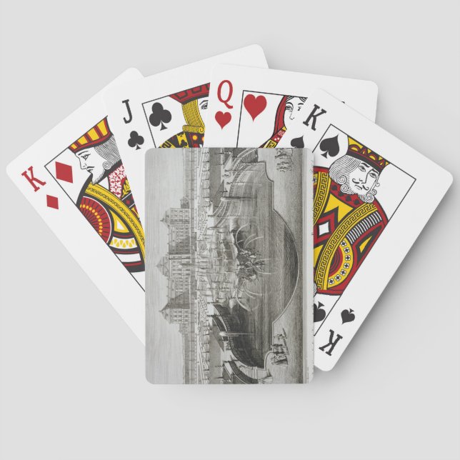 Weissenstein, view toward the castle from the Bar Poker Cards (Back)