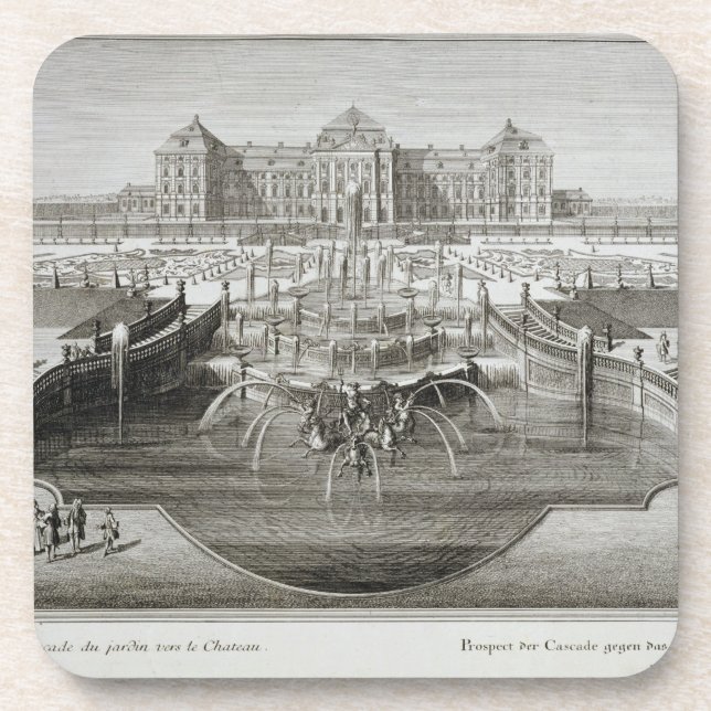 Weissenstein, view towards the castle from the Bar Drink Coaster (Front)