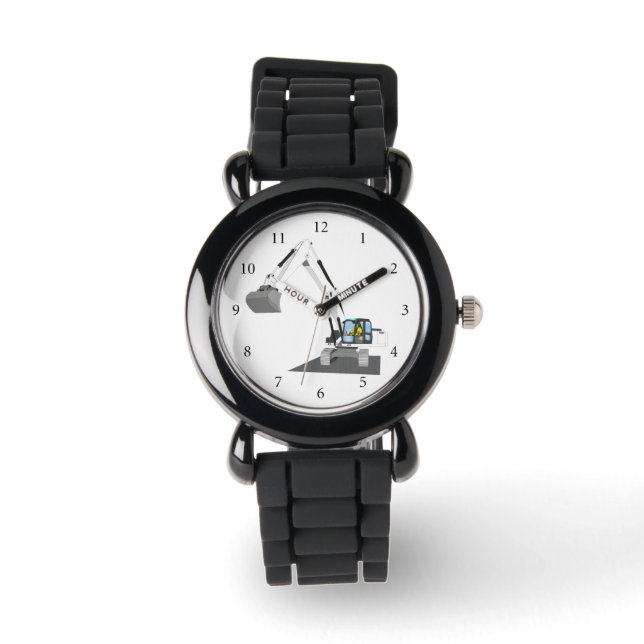 weißer Kettenbagger Watch (Front)