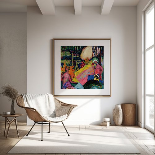 Weisser Klang  Kandinsky Framed Art
