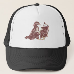 Weka Bird Reading a book Trucker Hat
