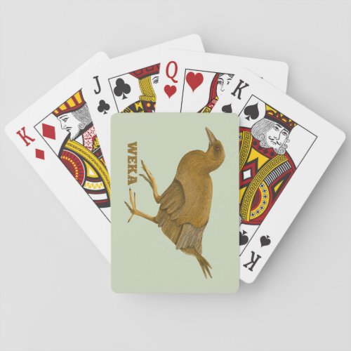 Weka NZ bird Poker Cards