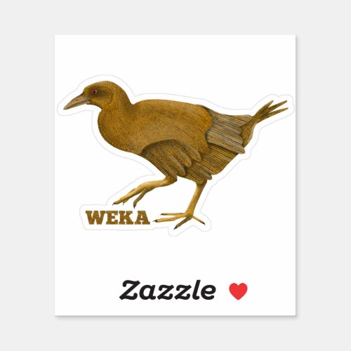 Weka NZ bird Sticker
