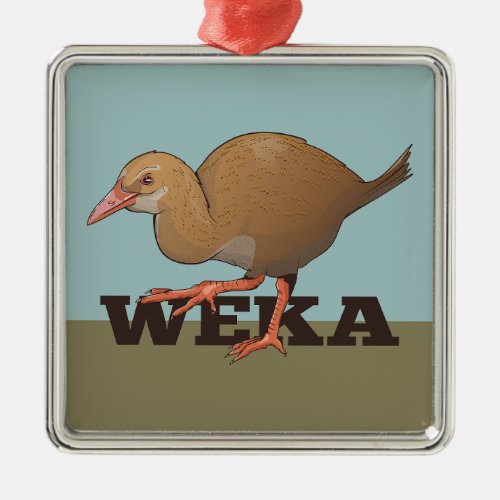 Weka New Zealand Bird Metal Ornament