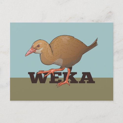 Weka New Zealand Bird Postcard
