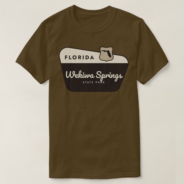 Wekiwa Springs State Park Florida Welcome Sign T-Shirt (Design Front)