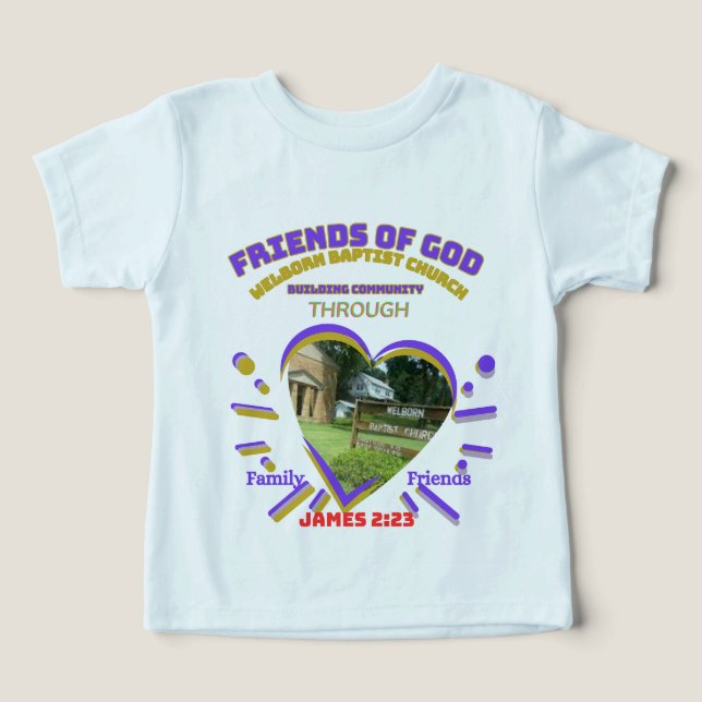 Welborn Baptist Church Toddler T-shirt (Design Front)