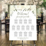 Welcome! 13 Table Ivory White Roses Seating Chart Foam Board