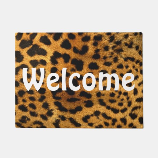 18" x 24" Door Mat/Cheetah Print Doormat