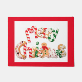 Welcome 18" x 24" Door Mat/Christmas Doormat