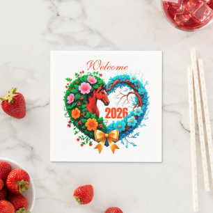 Welcome 2026 napkins