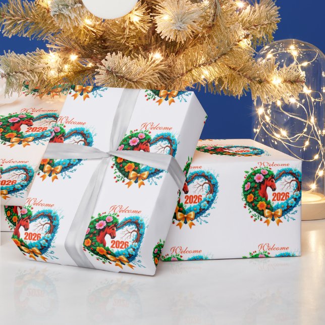 Welcome 2026 wrapping paper (Holidays)