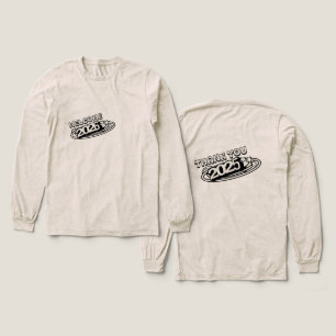 Welcome 2026Thank You 2025 Long Sleeve customiza Tri-Blend Shirt