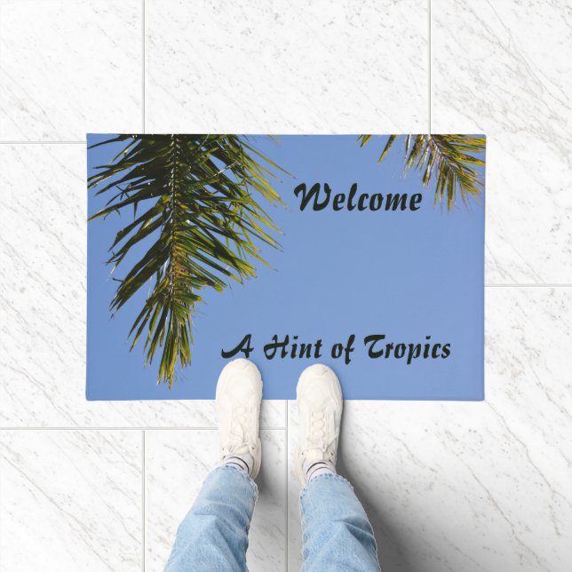 Welcome A Hint of Tropics Doormat (Indoor)