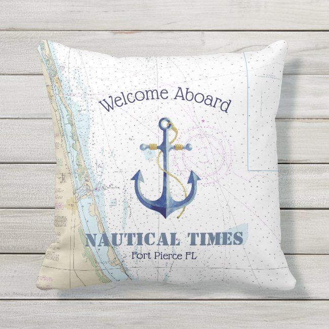 Welcome Aboard Boat Name Authentic Nautical Anchor