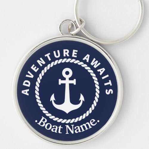 Welcome Aboard Boat Name  Keychain