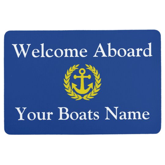 aboard boat or yacht floor mat