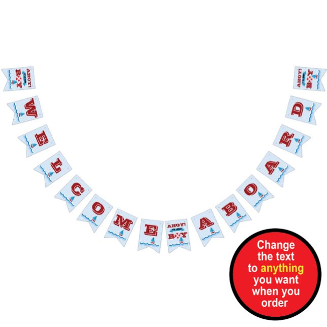 Welcome Aboard bunting banner (Creator Uploaded)