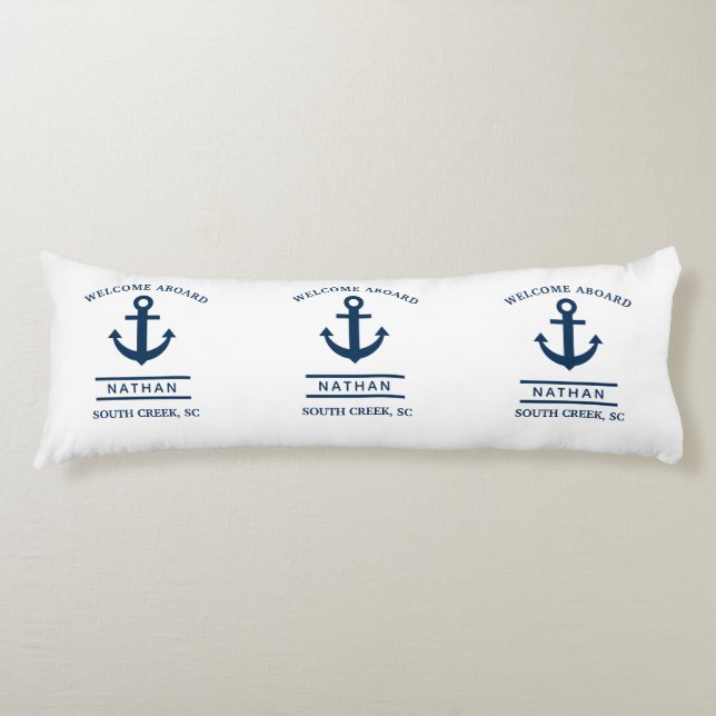  Welcome Aboard Custom  Name  Body Pillow (Front)