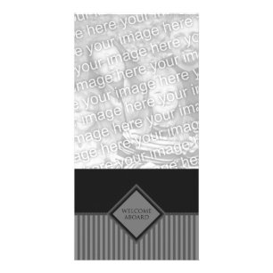 welcome aboard (diamondStriped) Card
