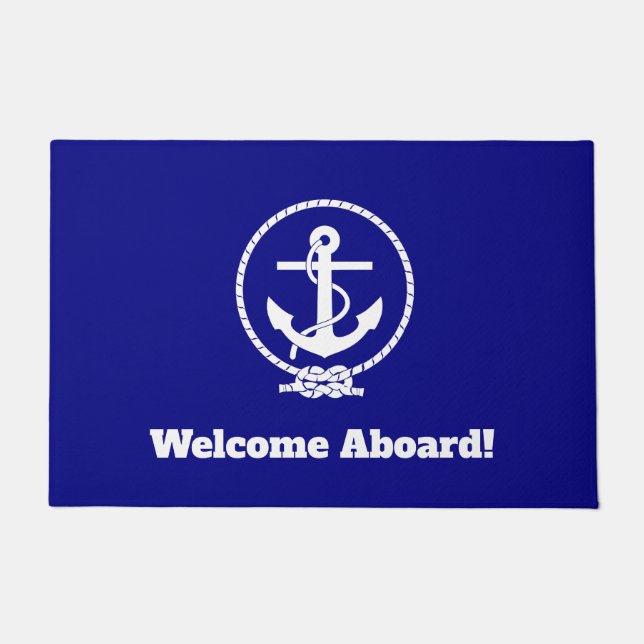 "Welcome Aboard!" Doormat (Front)