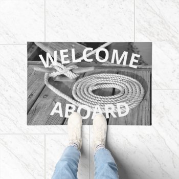 Welcome Aboard Doormat by CarriesCamera at Zazzle