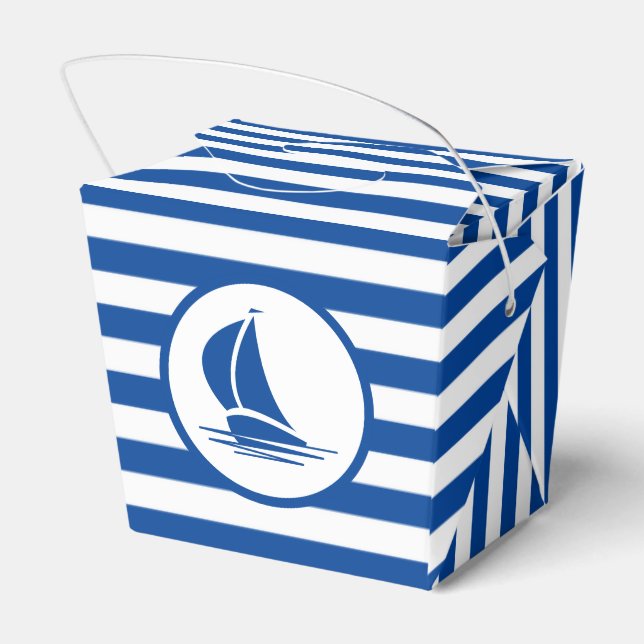 Welcome aboard favor boxes for boat trips (Back Side)