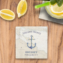 Welcome Aboard 🌊 Mackinac Island Michigan  Stone Coaster
