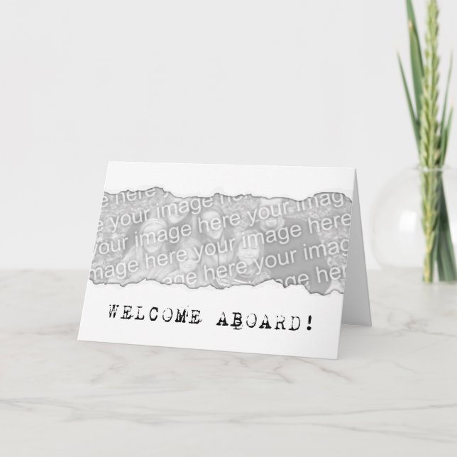 welcome aboard! (page tear) card (Front)