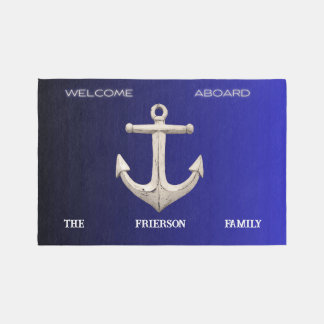 Welcome Aboard Personalized Outdoor Rug