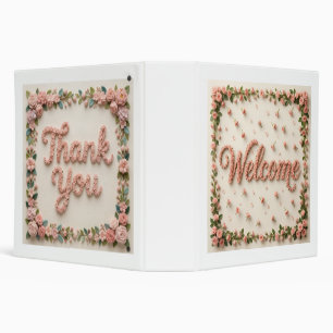 Welcome and thank you 3 ring binder