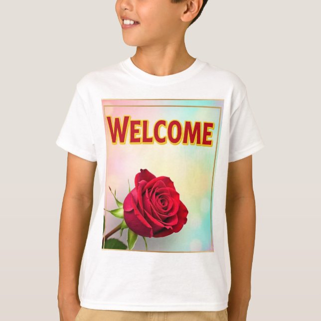 Welcome and thank you on T SHIRTS  (Front)