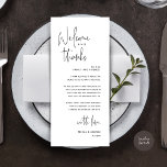 Welcome and Thanks, Place Setting Thank You Card<br><div class="desc">Introducing the perfect finishing touch to your wedding reception - our elegant Wedding Thank You Place Setting Cards, with card title "Welcome and Thanks" ! Designed to express your heartfelt appreciation for each guest's presence on your special day, these cards are the ideal way to add a personal touch to...</div>