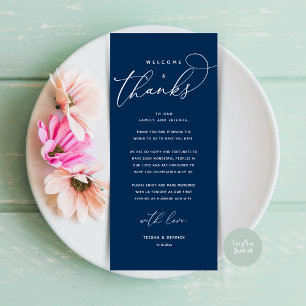 Welcome and Thanks, Place Setting Thank You Card