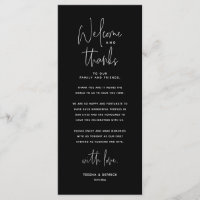 Welcome and Thanks, Place Setting Thank You Card