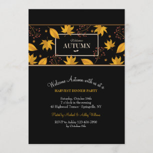 Welcome Autumn Banner Sable Invitation
