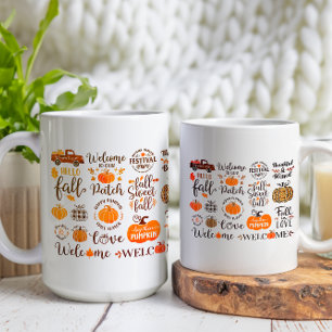 Welcome Autumn Happy Thanksgiving Day Coffee Mug