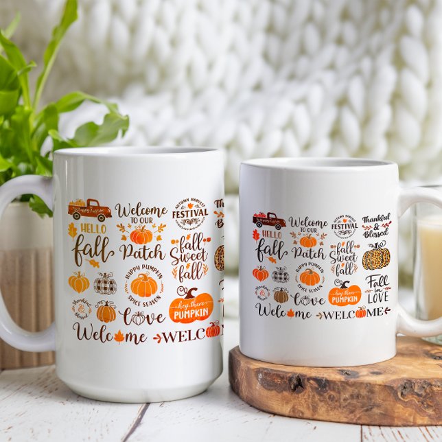 Welcome Autumn Happy Thanksgiving Day Coffee Mug (Creator Uploaded)