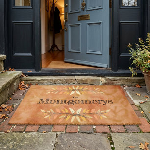 Welcome Autumn Leaves Personal Custom Doormat