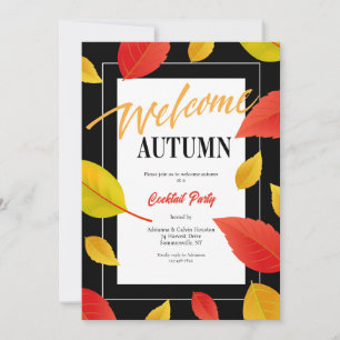 Welcome Autumn Trendy Invitation