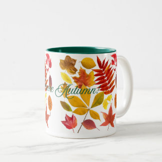 Welcome Autumn  Two-Tone Coffee Mug