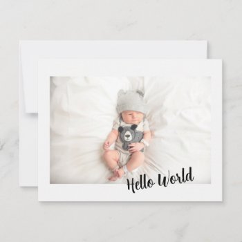 Welcome Baby Announcement Rustic Woodland by Ohhhhilovethat at Zazzle