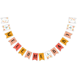 Welcome Baby Bee Baby Shower Bunting banner
